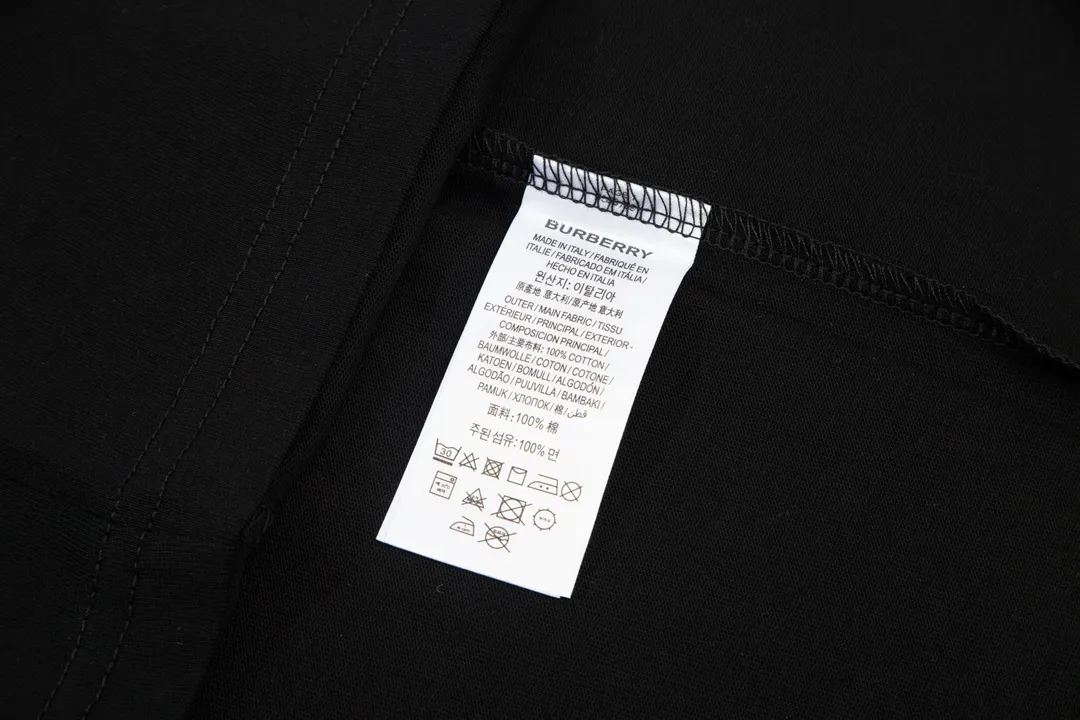 BURBERRY 🪡 Logo Classic ， Retro Same Style T 260 Versatile : Black Size：XS~L